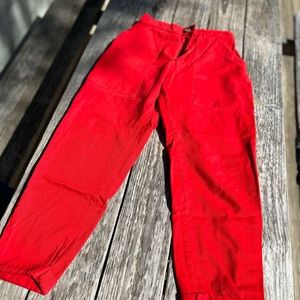 Mustang Red Pencil Pants, Big Bud Press, size Medium